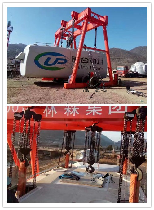 聯合動力使用手拉葫蘆圖片